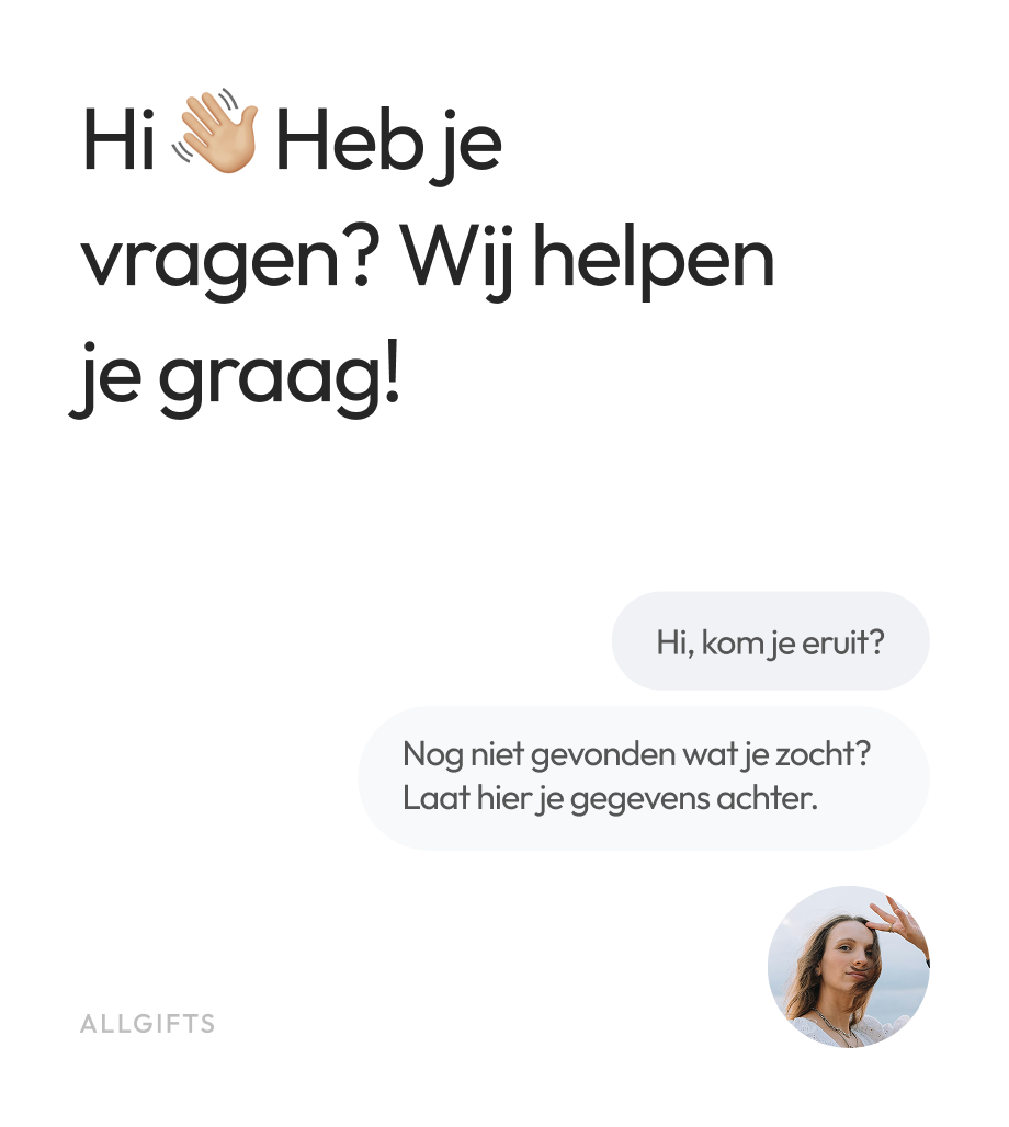 Allgifts desktop navigatie structuur